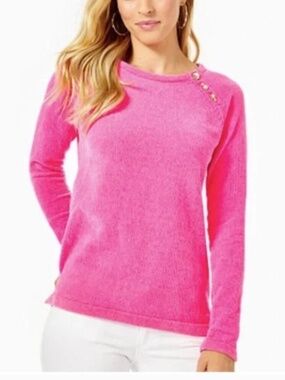 Lily Pulitzer Pippin Pink Chenille Sweater